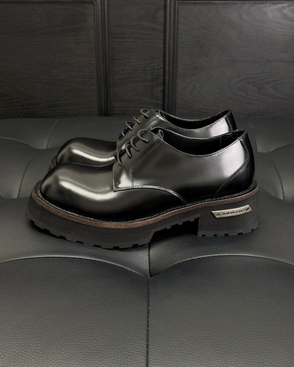 Balenciaga Venom Men's Derby Shoes #336090