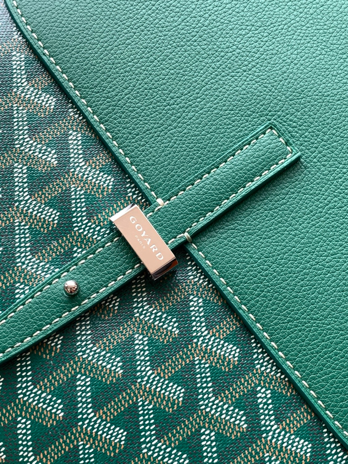 GOYARD Coursier Men's and Women's Solid Color Adjustable Shoulder Strap Canvas Spell Calfskin Messenger Bag Crossbody Shoulder Bags #77783