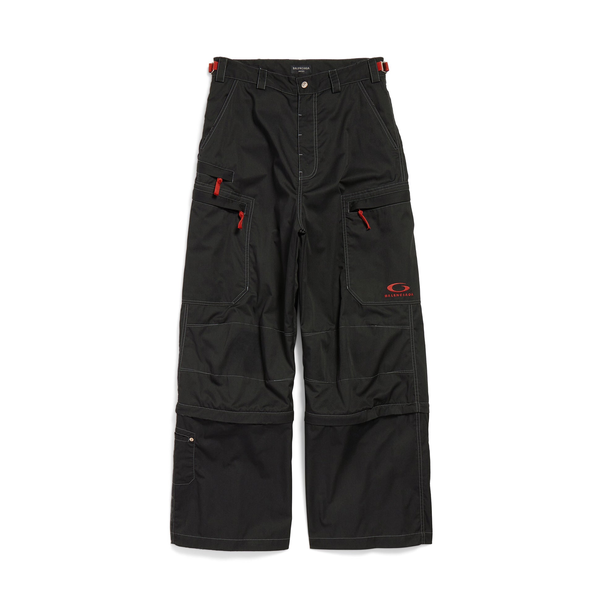 Balenciaga Men's Spring/Autumn Solid Colour Button Pocket Regular Fit Work Trousers Pants #77119