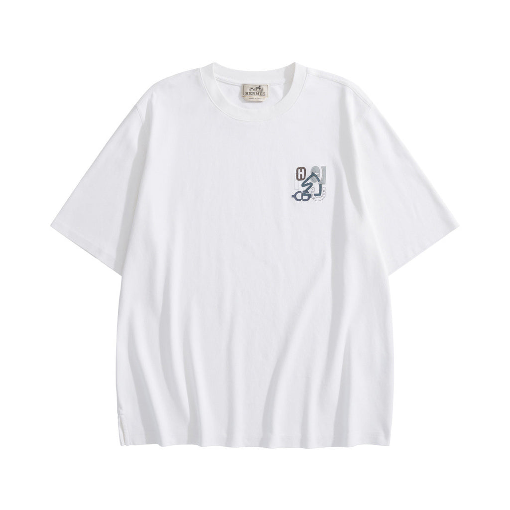 Hermes Puzzle Crew Neck Cotton T-shirt #377661