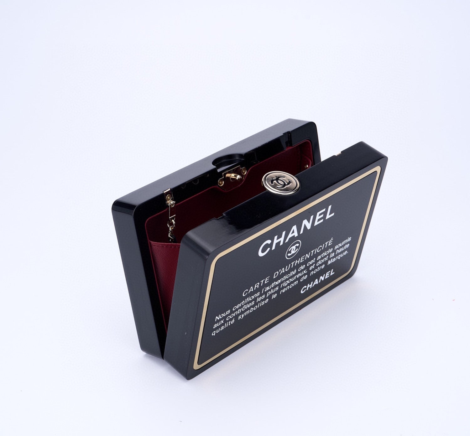Chanel Women's Solid Color Letter Print Acrylic Box-Shaped Chain Shoulder Strap Single Shoulder Crossbody Handbag Bag Bags #77197