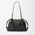 Loewe Flamenco Purse Women's Fashion Classic Solid Color Soft Napa Lambskin Leather Pleated Design Brand Logo Magnetic Buckle Closure Crossbody Bag Shoulder Bag Handbag Bags A411FPDX01-6579 #78346