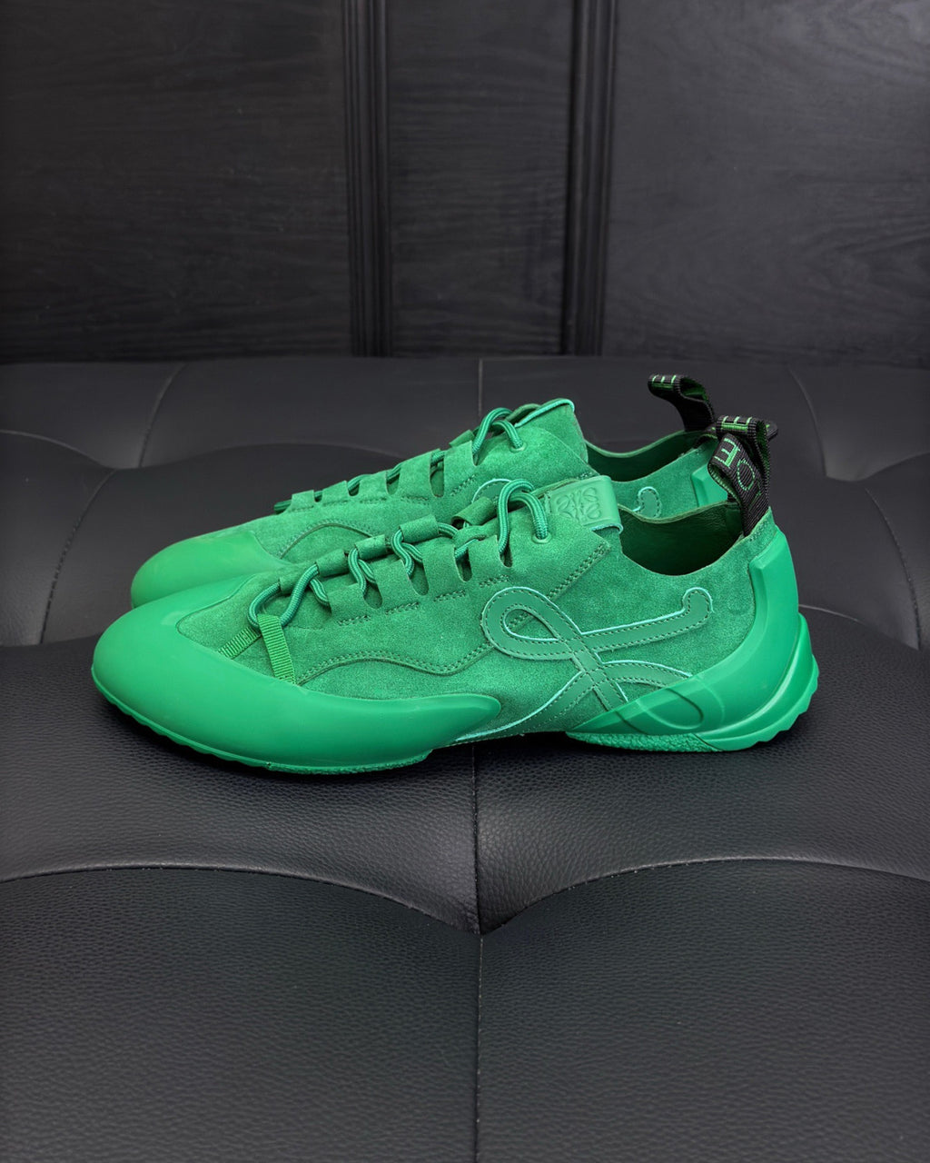 LOEWE Grip Sneaker in Calfskin Suede #381607