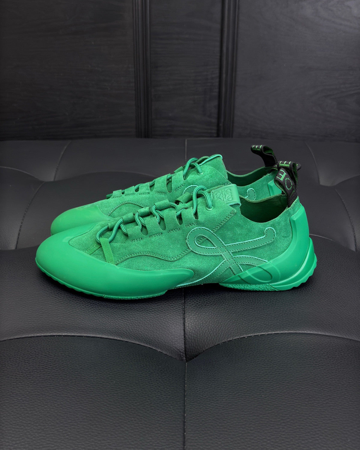 LOEWE Grip Sneaker in Calfskin Suede #381607