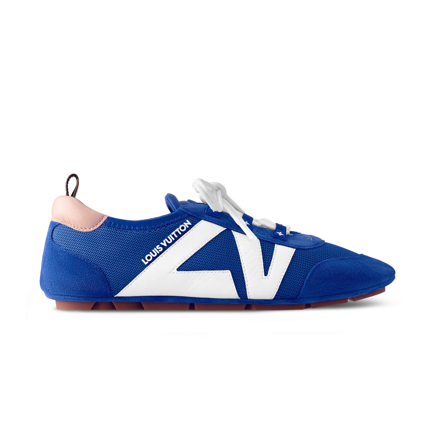 Louis Vuitton SNEAKERINA Men's And Women's Four Seasons Colorblocking Round Toe Lace Up Sheepskin Low Top Ballet Derby Shoes #77535