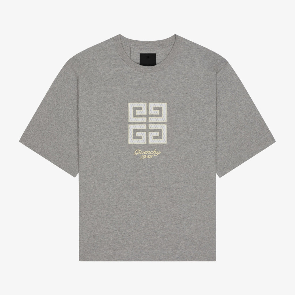 Givenchy Men's Summer Embroidered Logo Solid Colour Letter Round Neck Cotton Short Sleeve T-Shirt #99345