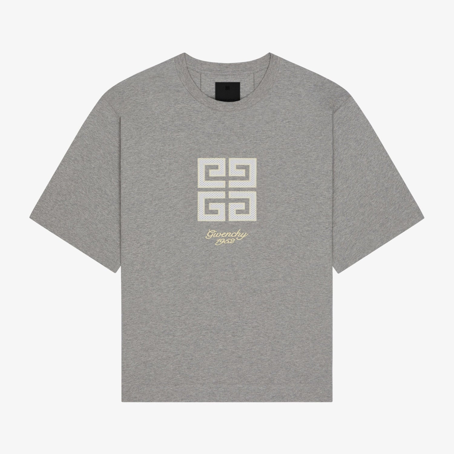 Givenchy Men's Summer Embroidered Logo Solid Colour Letter Round Neck Cotton Short Sleeve T-Shirt #99345