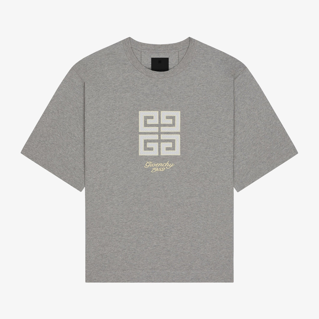 Givenchy Men's Summer Embroidered Logo Solid Colour Letter Round Neck Cotton Short Sleeve T-Shirt #99345