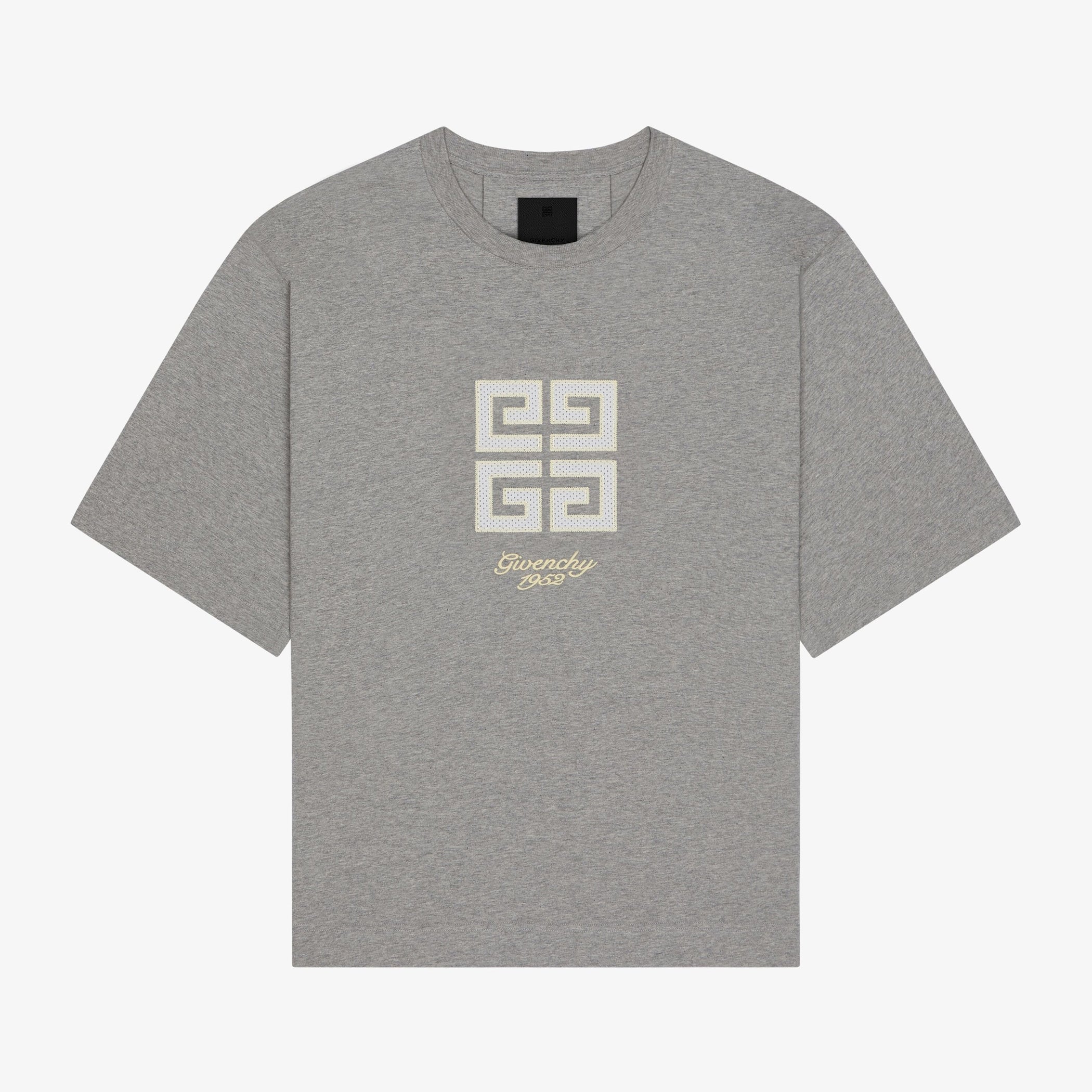 Givenchy Men's Summer Embroidered Logo Solid Colour Letter Round Neck Cotton Short Sleeve T-Shirt #99345