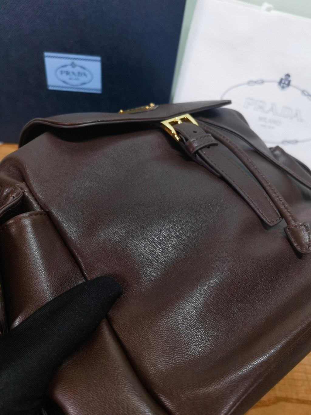 Prada Autumn/Winter 2025 Explore Collection Nappa Leather Backpack Shoulder Bag 1BZ080 Bags #82541A