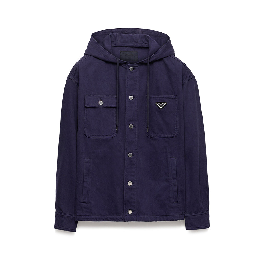 Prada Denim Hooded Jacket #333637