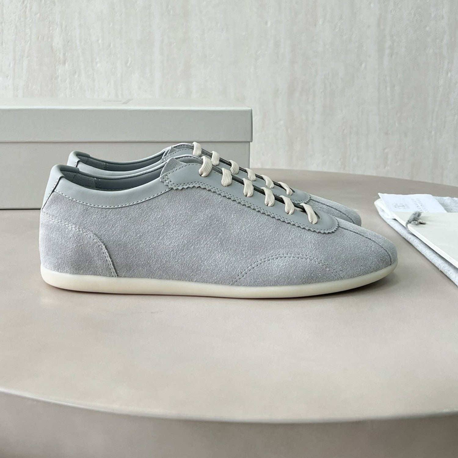 Brunello Cucinelli  Men's Spring Summer Fashion Lace Up Sneakers Fashion High Street Comfortable Casual Flat Sports Shoes #76432