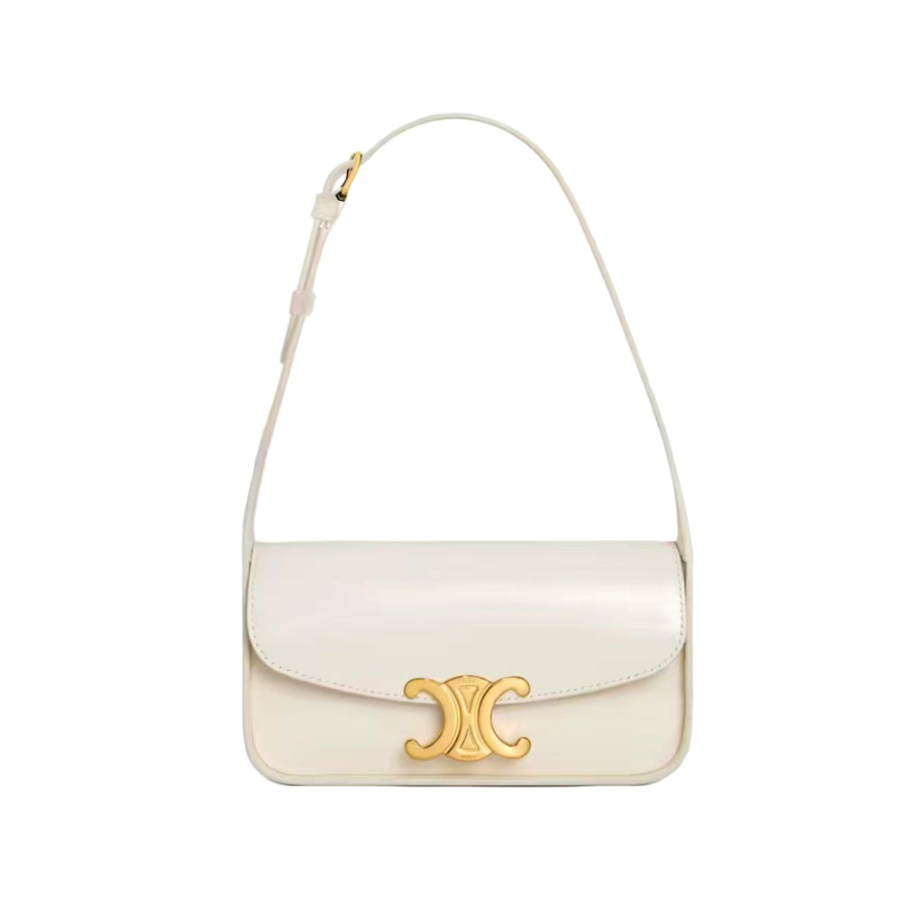 Celine Women's Fashion Classic Solid Color Leather Logo Embellished Adjustable Handle Tote Bag/Shoulder Bag Bags 118313FZI-00WC #78953
