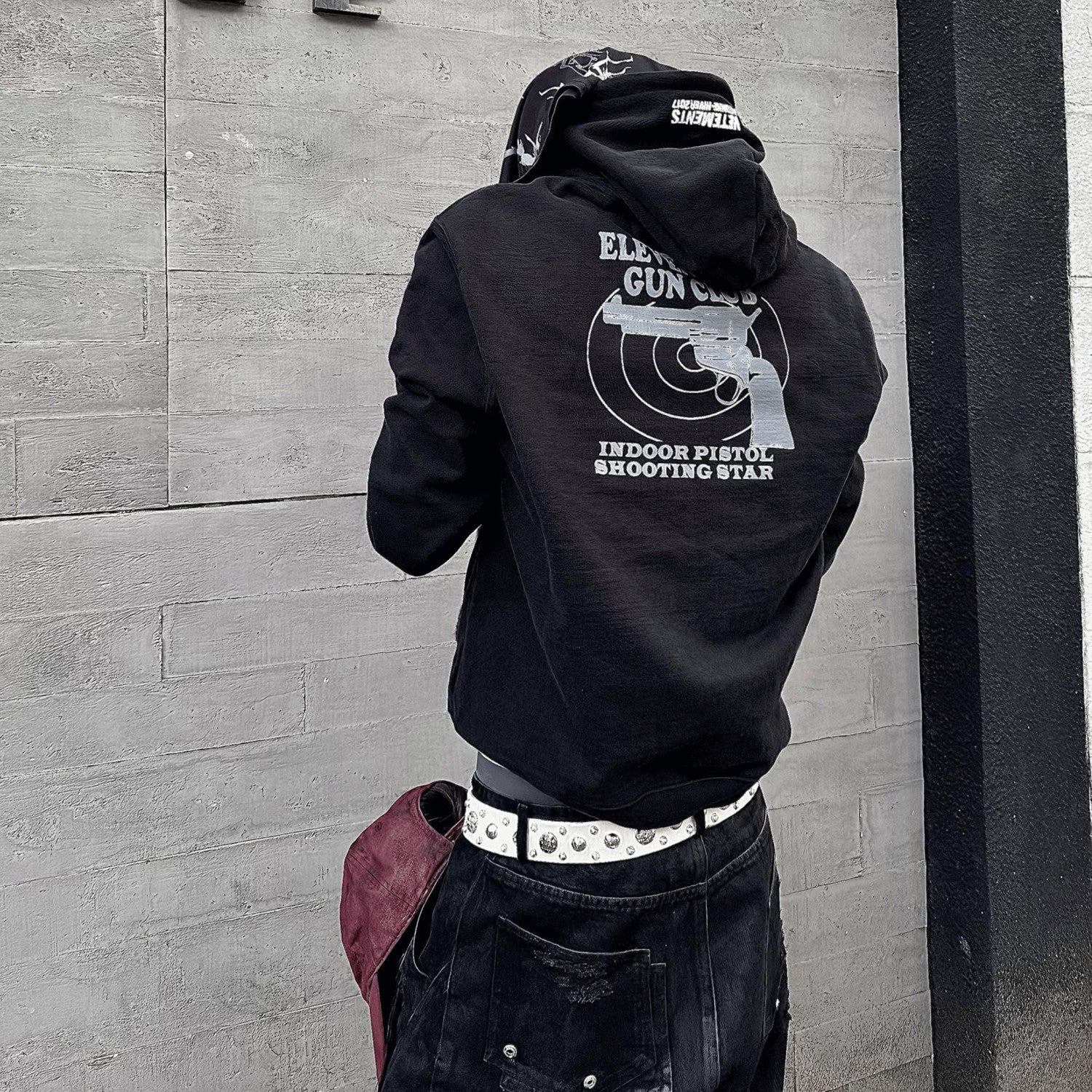 Vetements Men's Dark Style Pistol Print High Street Trend  Loose Pullover Hoodie Spring And Autumn Fashion Embroidered Letter Sweatshirt Ngvp #9982