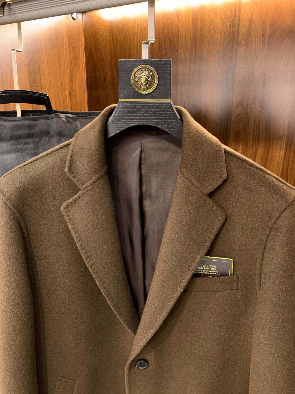 Louis Vuitton Men's Mid Length Winter Double Faced Wool And Cashmere Single Breasted Coat Jacket #97696