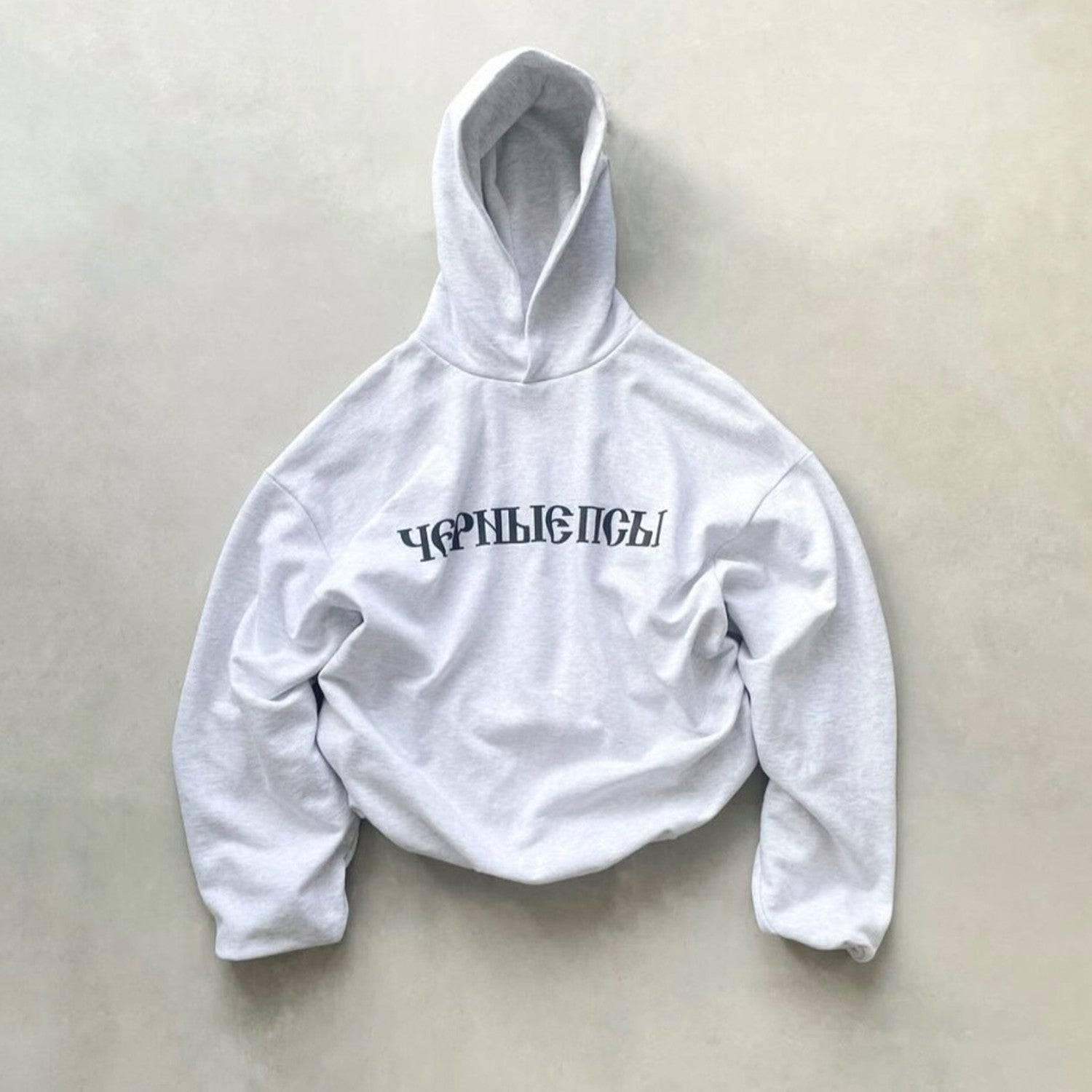 Yeezy X Gosha Kanye Russian Black Dog Grey Black Hoodie Sweatshirt Men's And Women's Spring Autumn High Street Hip Hop Hooded Pullover Hoodie Ngvp #1869
