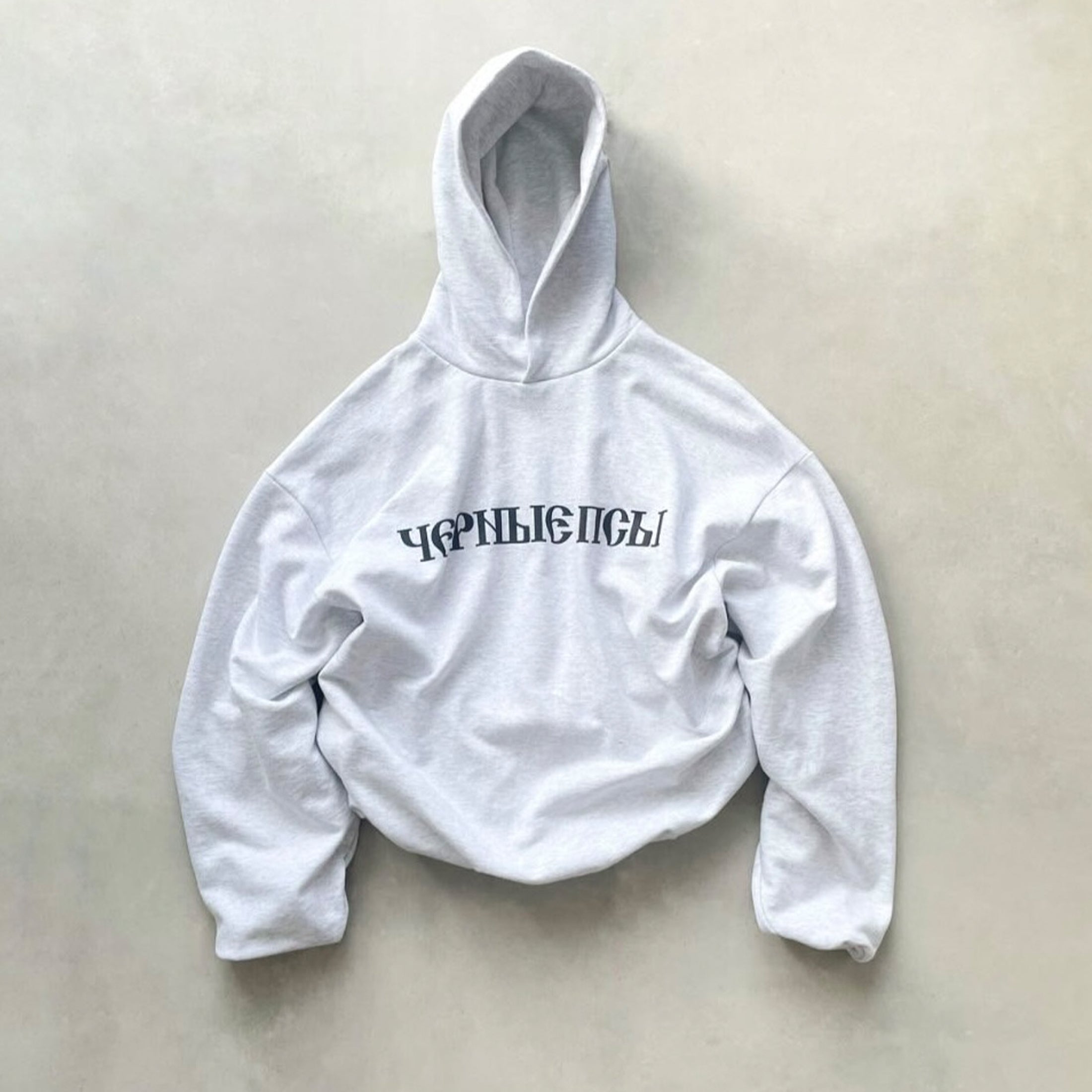 Yeezy X Gosha Kanye Russian Black Dog Grey Black Hoodie Sweatshirt Men's And Women's Spring Autumn High Street Hip Hop Hooded Pullover Hoodie Ngvp #1869