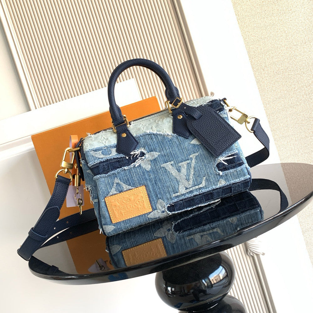 Louis Vuitton Men's Denim patchwork Premium 163c01 dynamic chip Shoulder bag Handbag Bags M15276 #193727