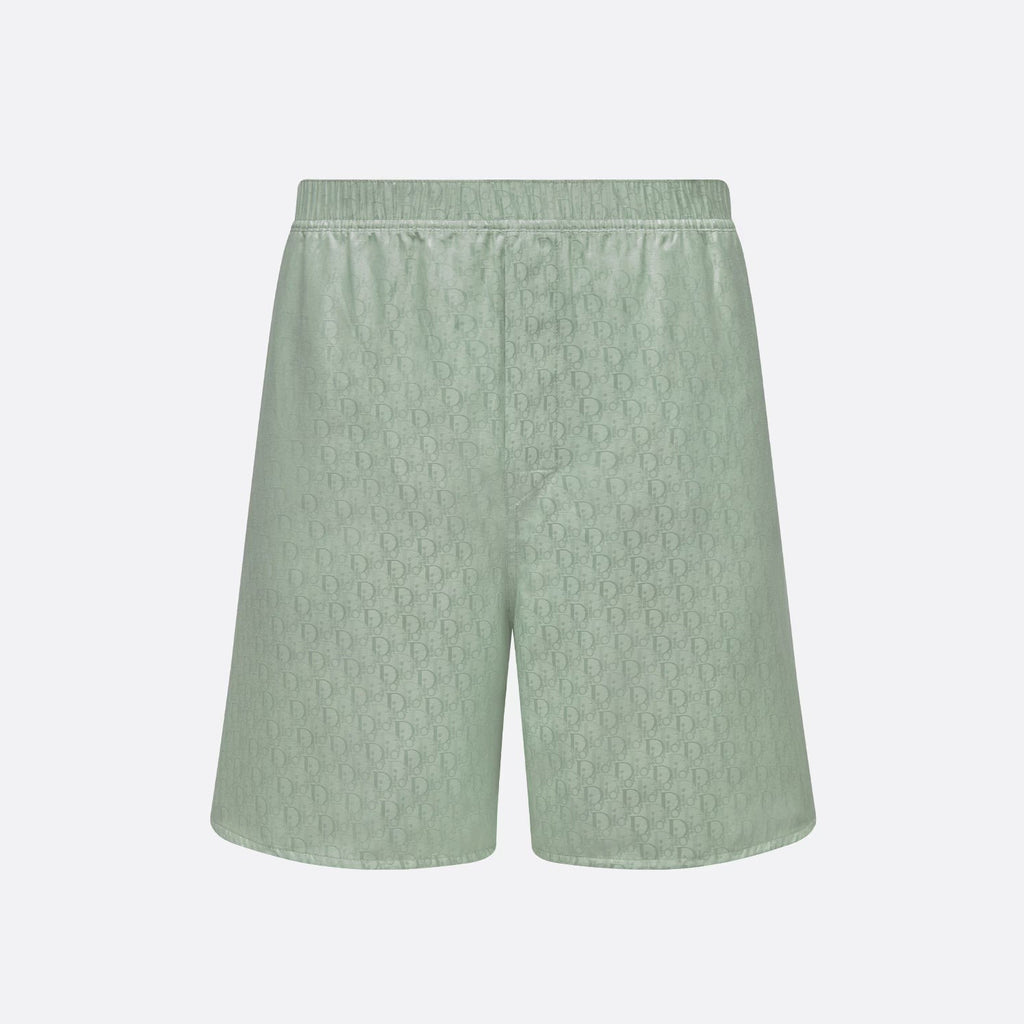 Dior Men's Summer Solid Color Letter Printed V-Neck Single Breasted Short Sleeve Shirt Elastic Waist Shorts Pants Set Suit #99769