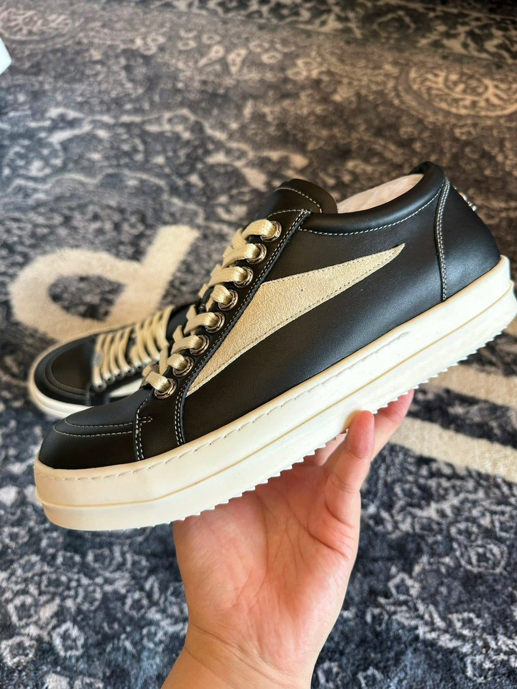 Rick Owens x Chrome Hearts Low Top Casual Shoes #336915