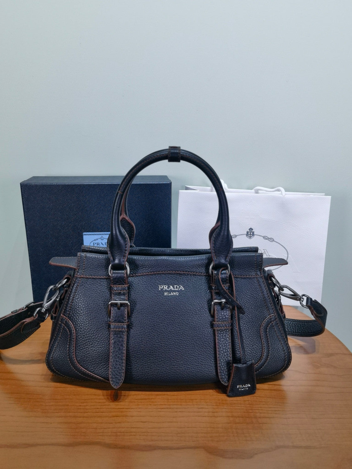 Prada Large Leather Tote Bag #336202