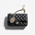 Chanel Women's Solid Color Chain Strap Flap Leather Mini Pendant Bag Bags AP4760-B21223-U0509 #77494