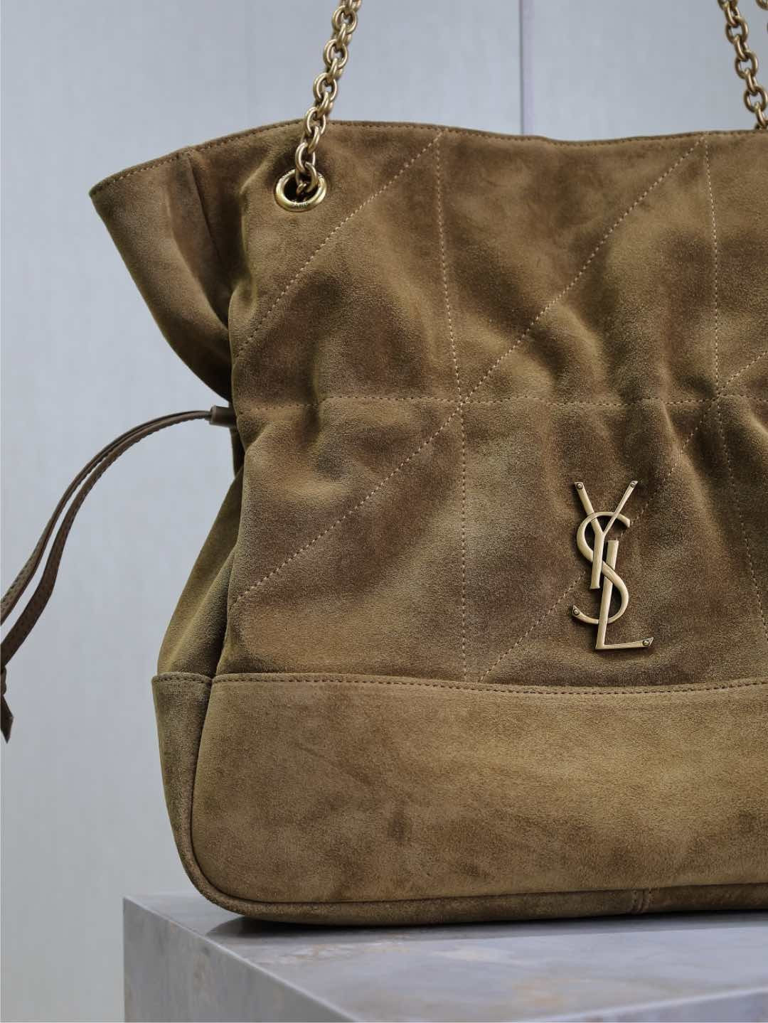 SAINT LAURENT JAMIE Women's Solid Color Suede Leather Chain Shoulder Strap Shopping Bag Shoulder Bags #75511