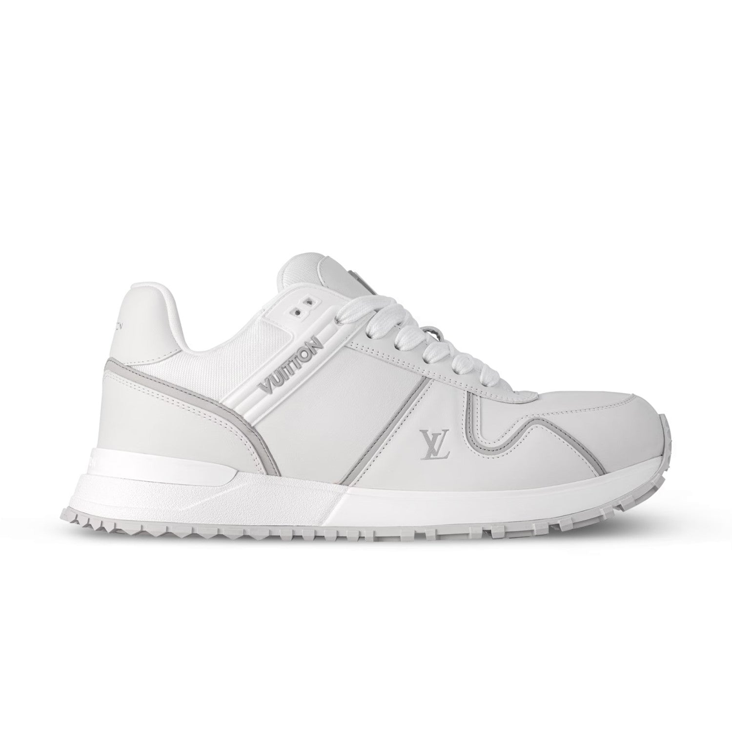 Louis Vuitton Run Away Maxi Men's Solid Colour Leather Low-Top Lace-Up Sneakers Shoes #77817