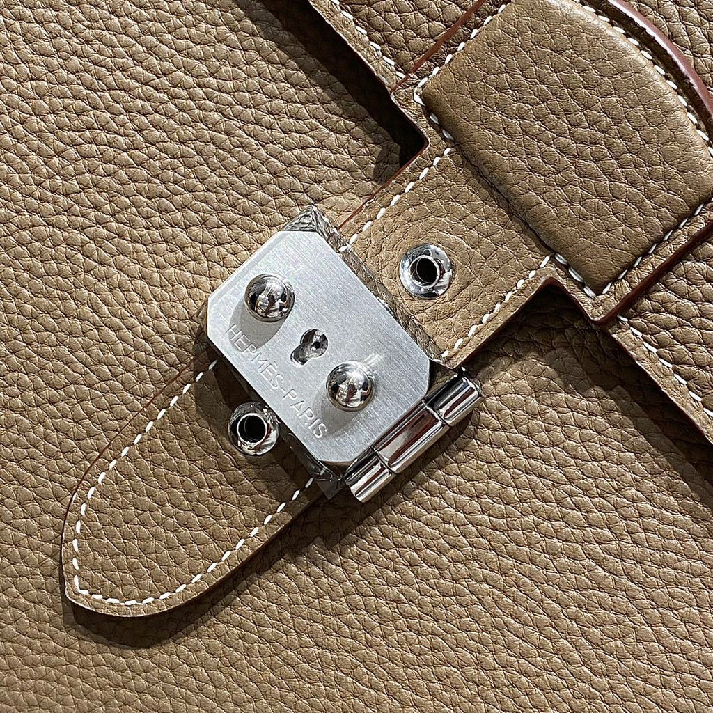 Hermes Men's Fashion Classic Solid-Color Leather Business Briefcase Handbag Bag Bags H033630CB37 #78599