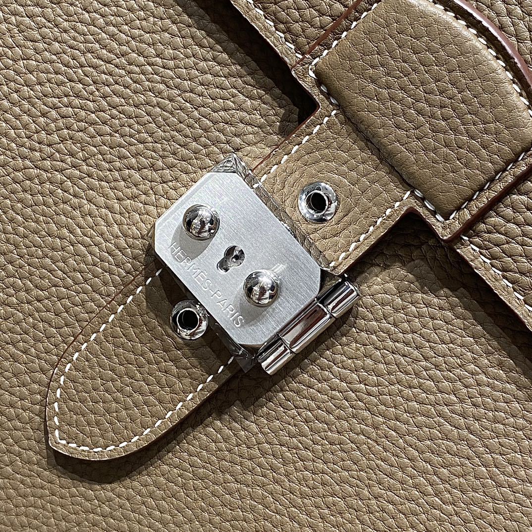 Hermes Men's Fashion Classic Solid-Color Leather Business Briefcase Handbag Bag Bags H033630CB37 #78599