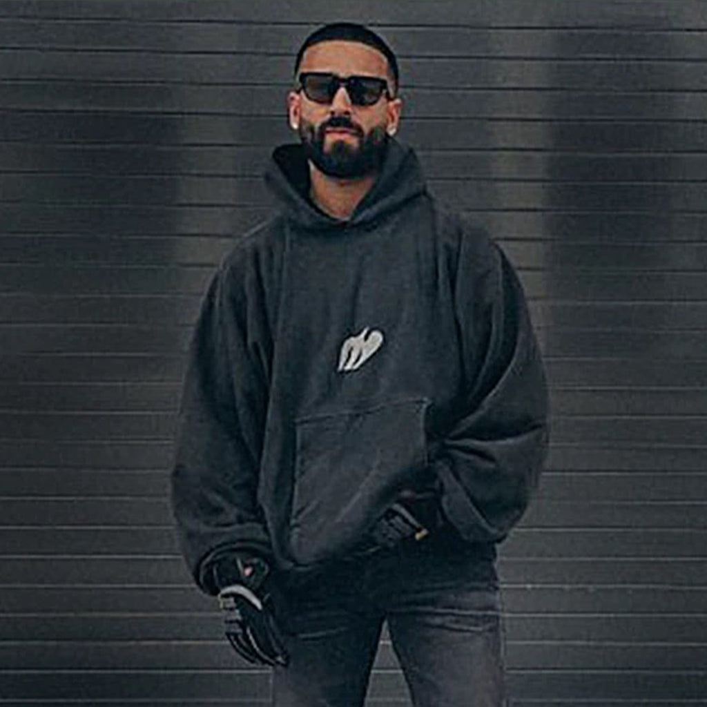 Yeezy Kanye Reflective Hooded Sweatshirt Loose High Street American Tide Hip Hop Hoodie Men's Spring and Autumn Fashion Pullover Sweatshirt Ngvp #1882