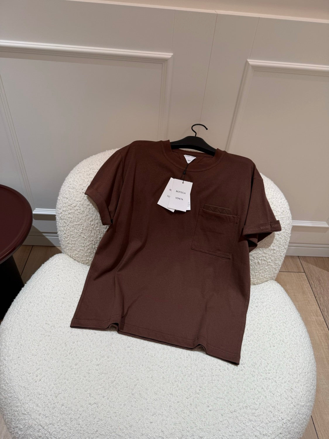 Bottega Veneta Embroidered Logo Cotton T-shirt #377948