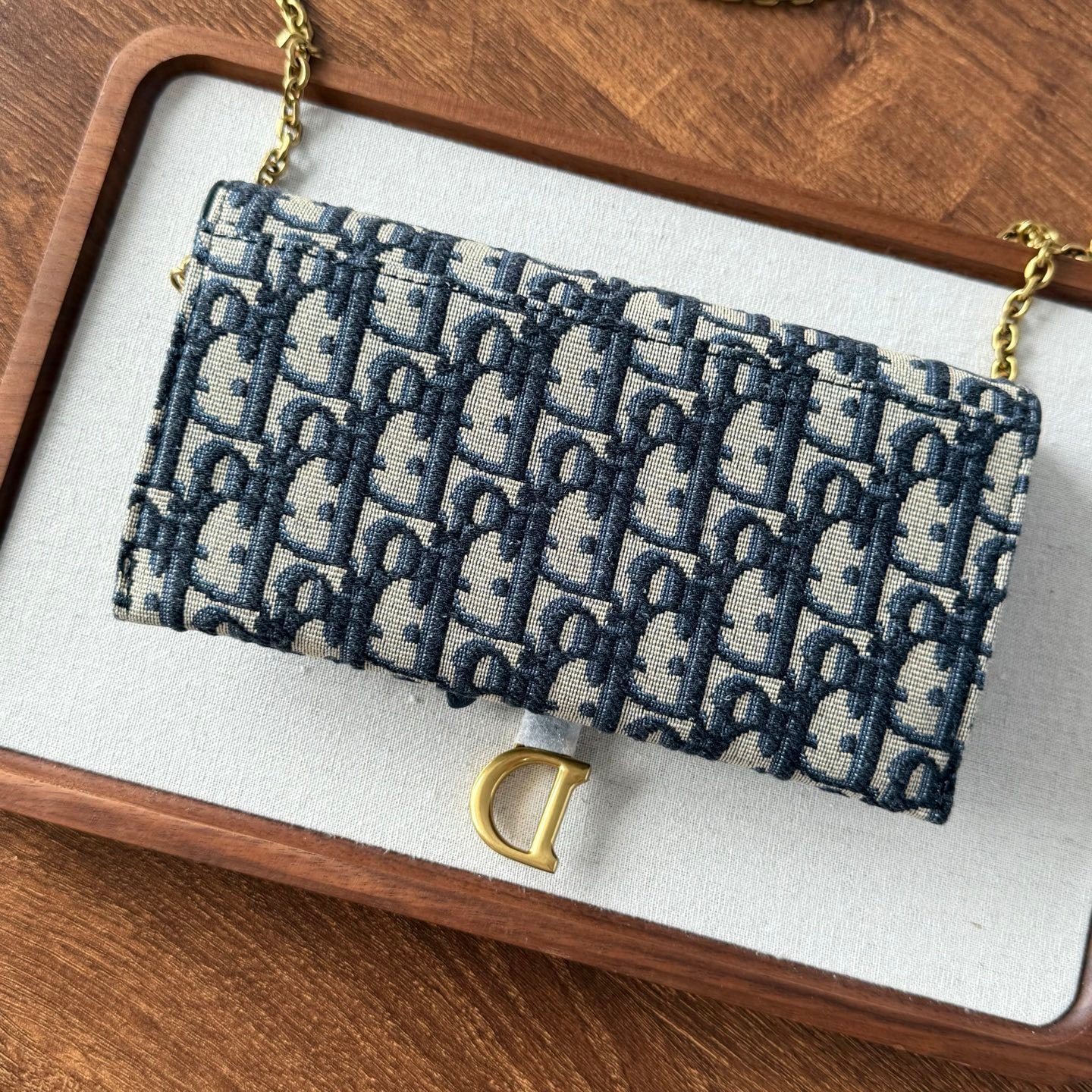 Dior Women's Fashion Classic Oblique Printed Embroidered Leather Saddle Chain Handbag Shoulder Bag Crossbody Bag Bags S5614CTZQ_M928 #78438