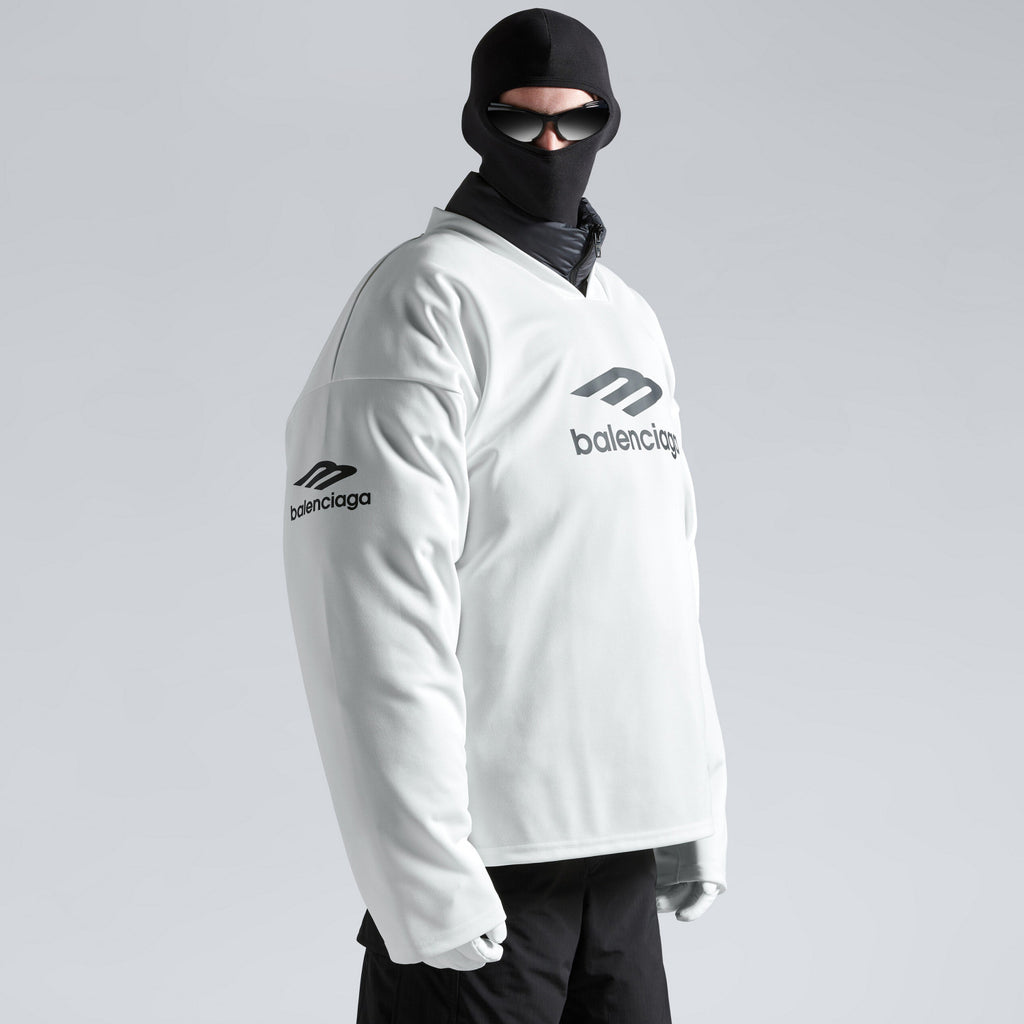 Balenciaga Men's Solid Colour Letter Logo Skiwear - 3b Sports Icon Ski Long Sleeve T-shirt #97418