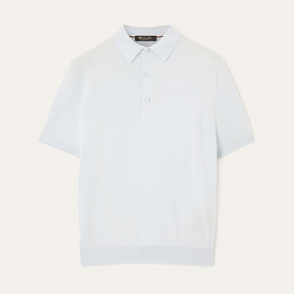 Loro Piana Men's Polo Shirt Solid Color Lapel Button Straight Knit T-shirt Fashion Casual Trend Comfortable T-shirt Ngvp #2416