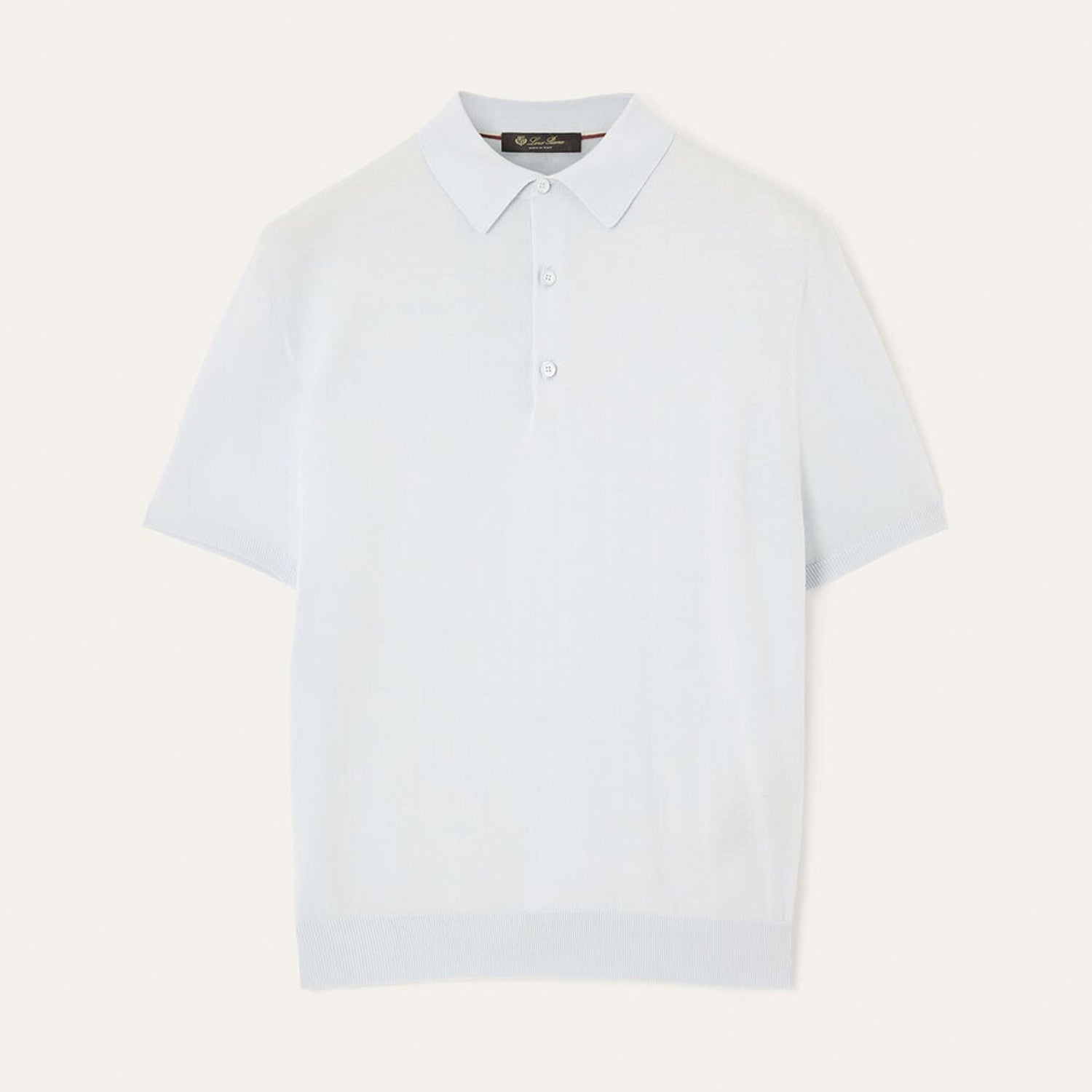 Loro Piana Men's Polo Shirt Solid Color Lapel Button Straight Knit T-shirt Fashion Casual Trend Comfortable T-shirt Ngvp #2416