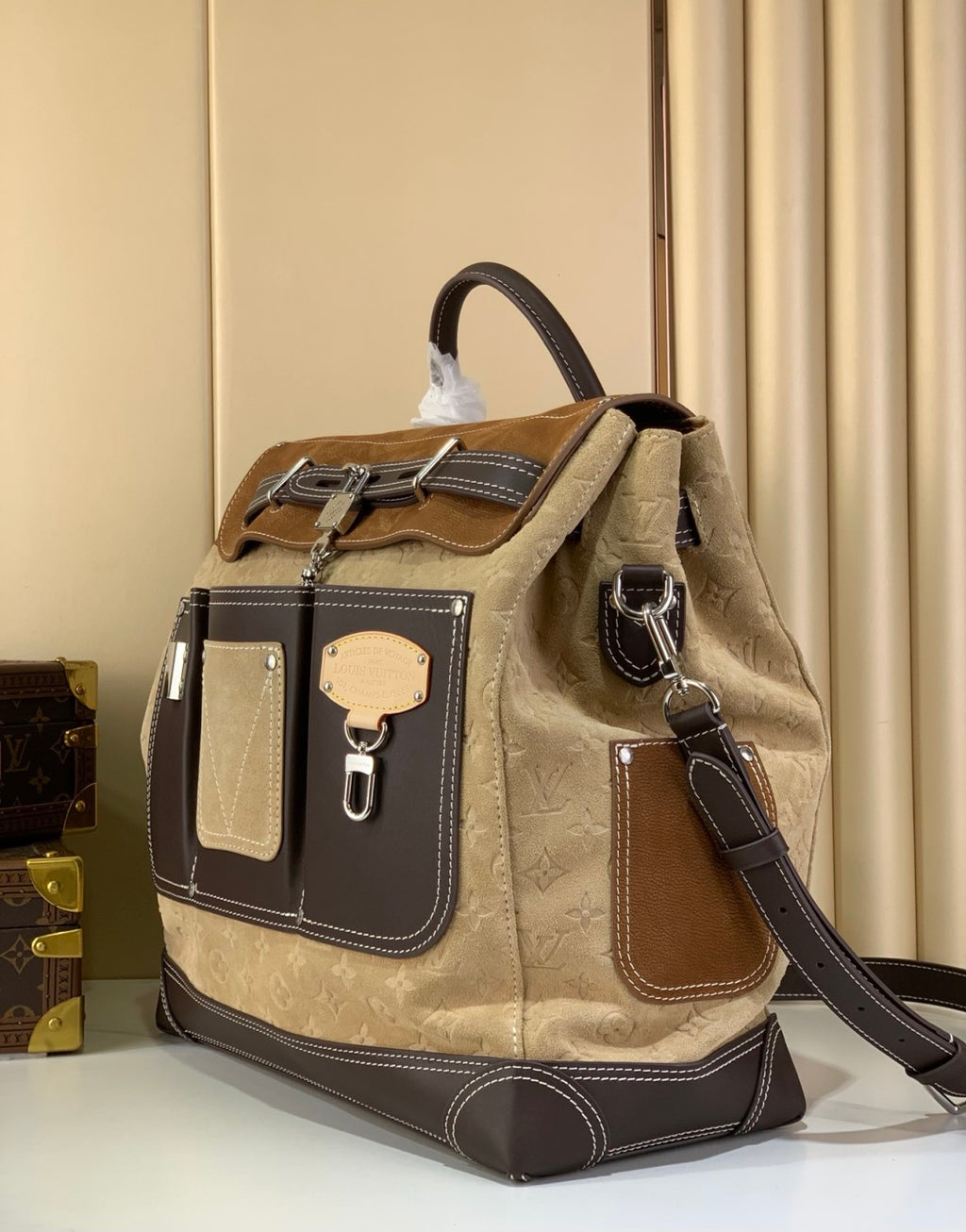 Louis Vuitton Men's FTop-quality workwear series STEAMER 40 handbag/shoulder bag M26019 Bags #193734
