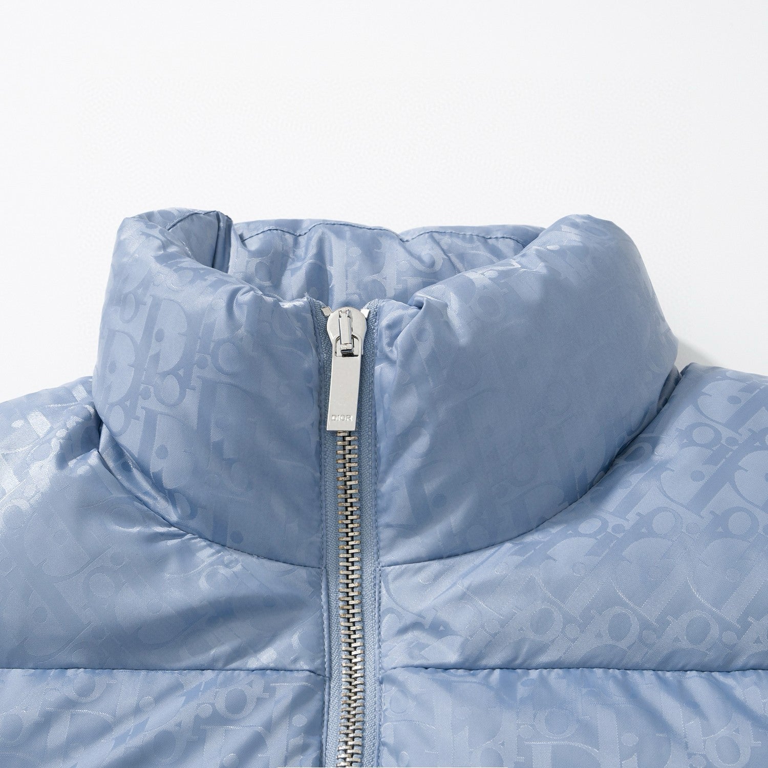 Dior Oblique Long Sleeve Zip Puffer Down Jacket #96496