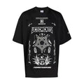 Vetements Men's Summer Black Letter Print Round Neck Cotton Short Sleeve T-Shirt #99556