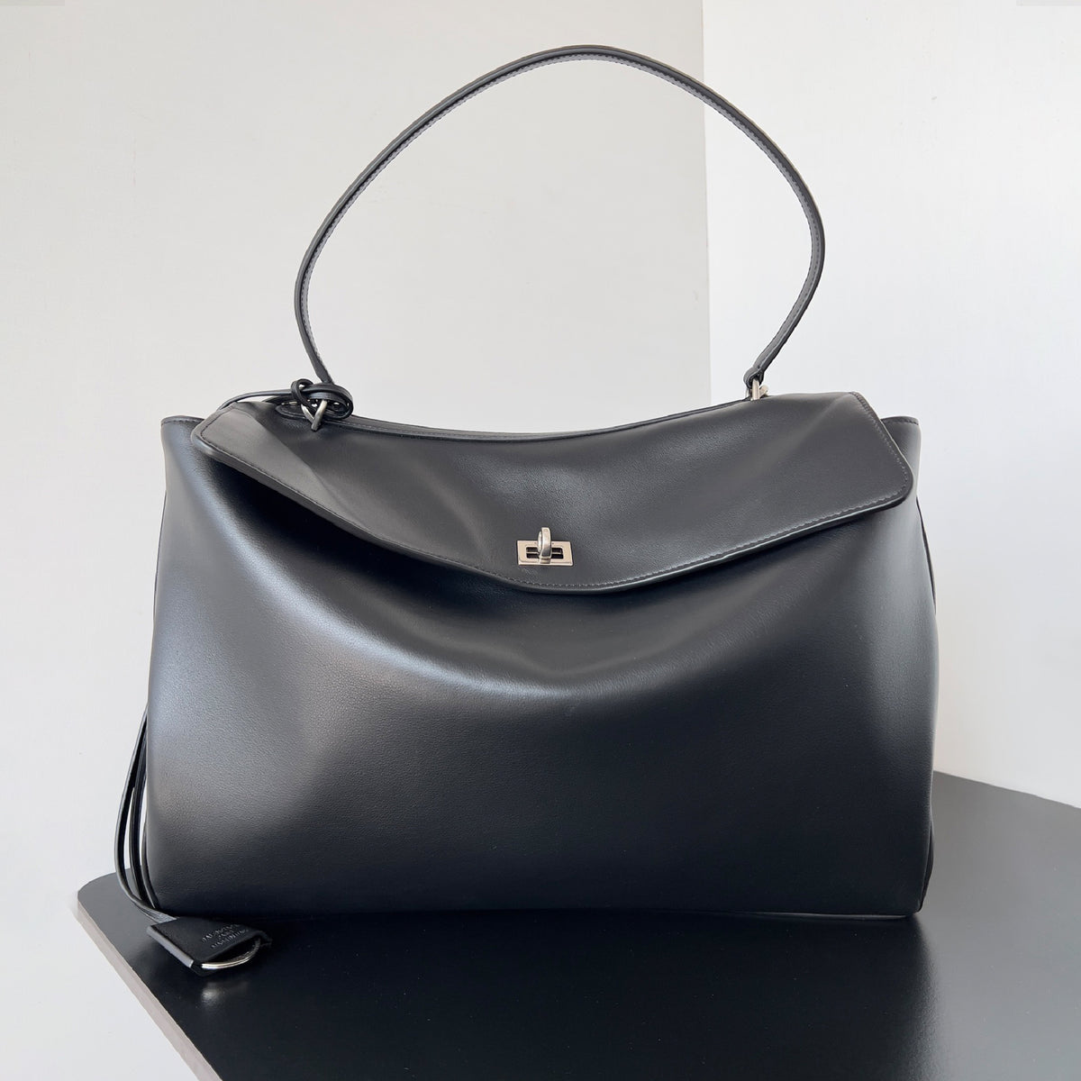 Balenciaga Rodeo Large Handbag Women's Men's Solid Fashion Leather Contour Gold Silver Metal Accessories Bags 7897442AA4V2621 Ngvp #1584