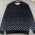 Louis Vuitton Men's Spring/Fall Fashion Casual Classic Vintage Floral Gradient Round Neck Knit Sweater #78733