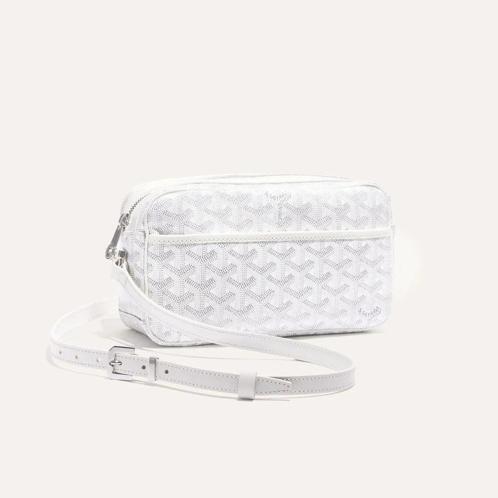 GOYARD Cap-vert Men's And Women's Old Flower Full Print Inside And Outside Compartments Canvas Patchwork Leather Messenger Bag Camera Bag Shoulder Crossbody Bags #76387