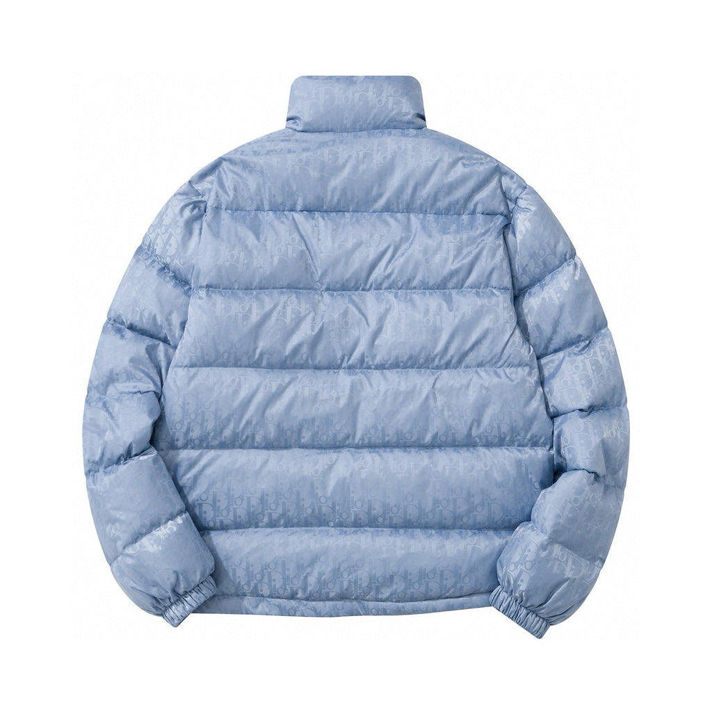 Dior Oblique Long Sleeve Zip Puffer Down Jacket #96496