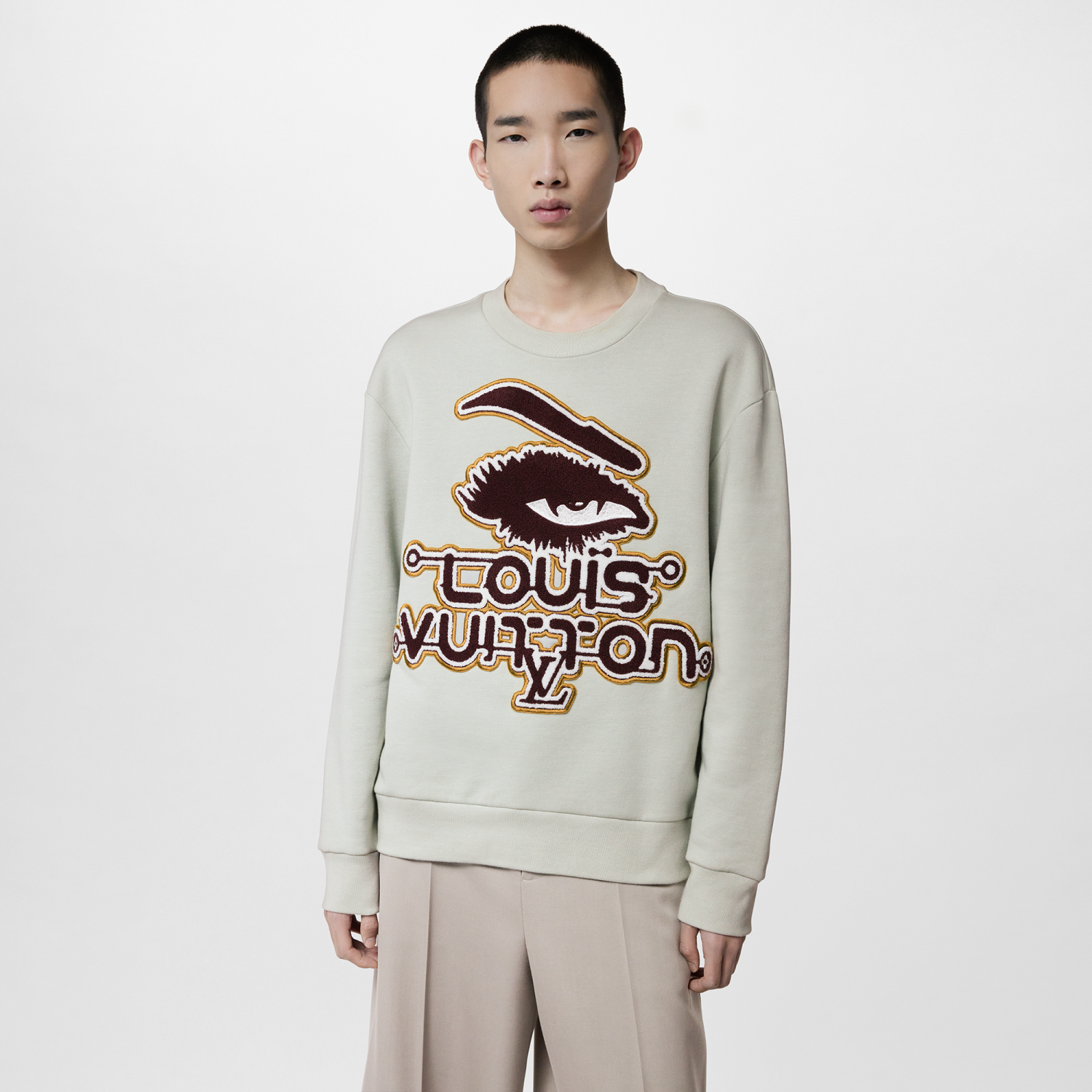Louis Vuitton Cotton Long Sleeved Printed Sweater #96178
