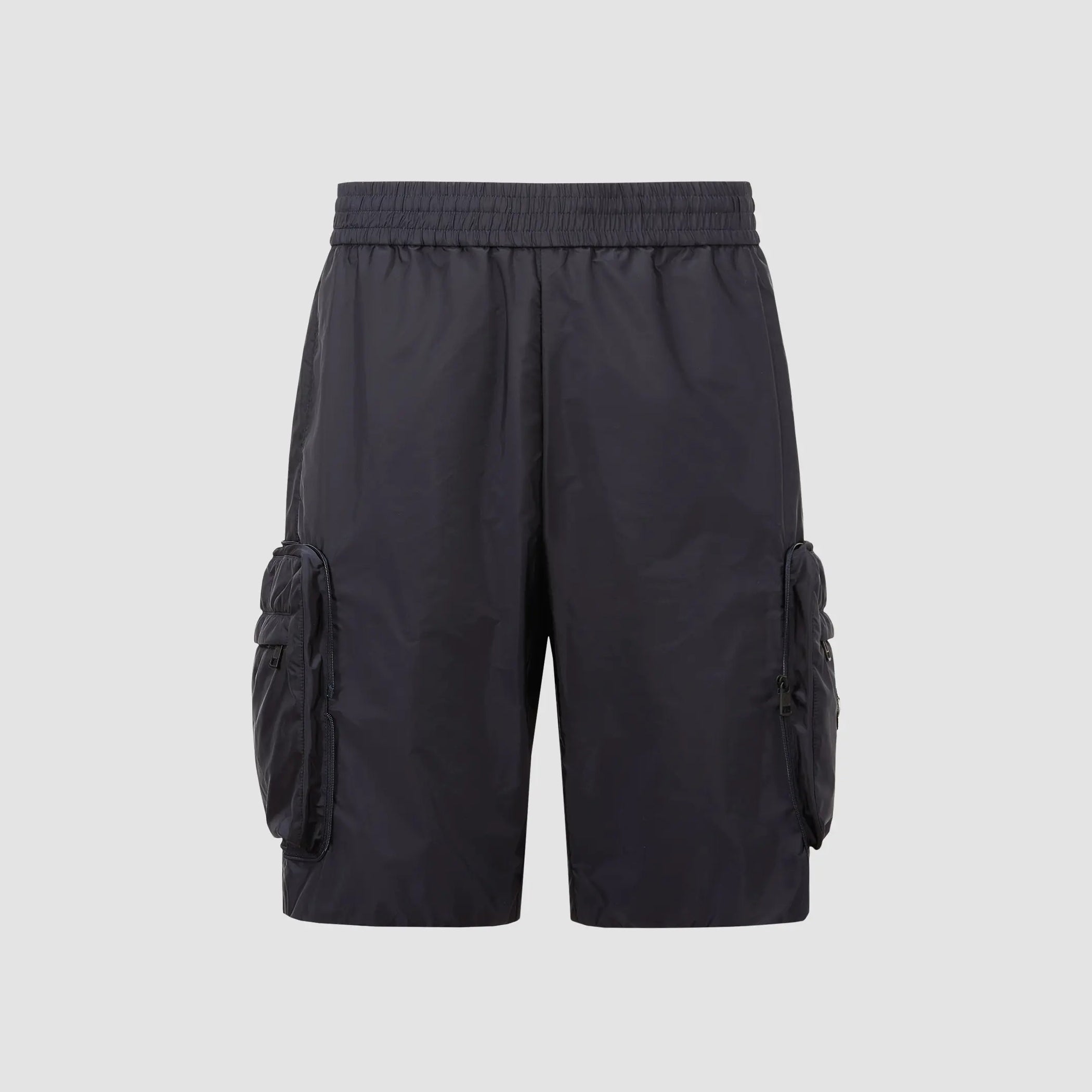 Moncler x Mercedes-Benz By Men's Summer Solid Color Nylon Foldable Storage Shorts #76575
