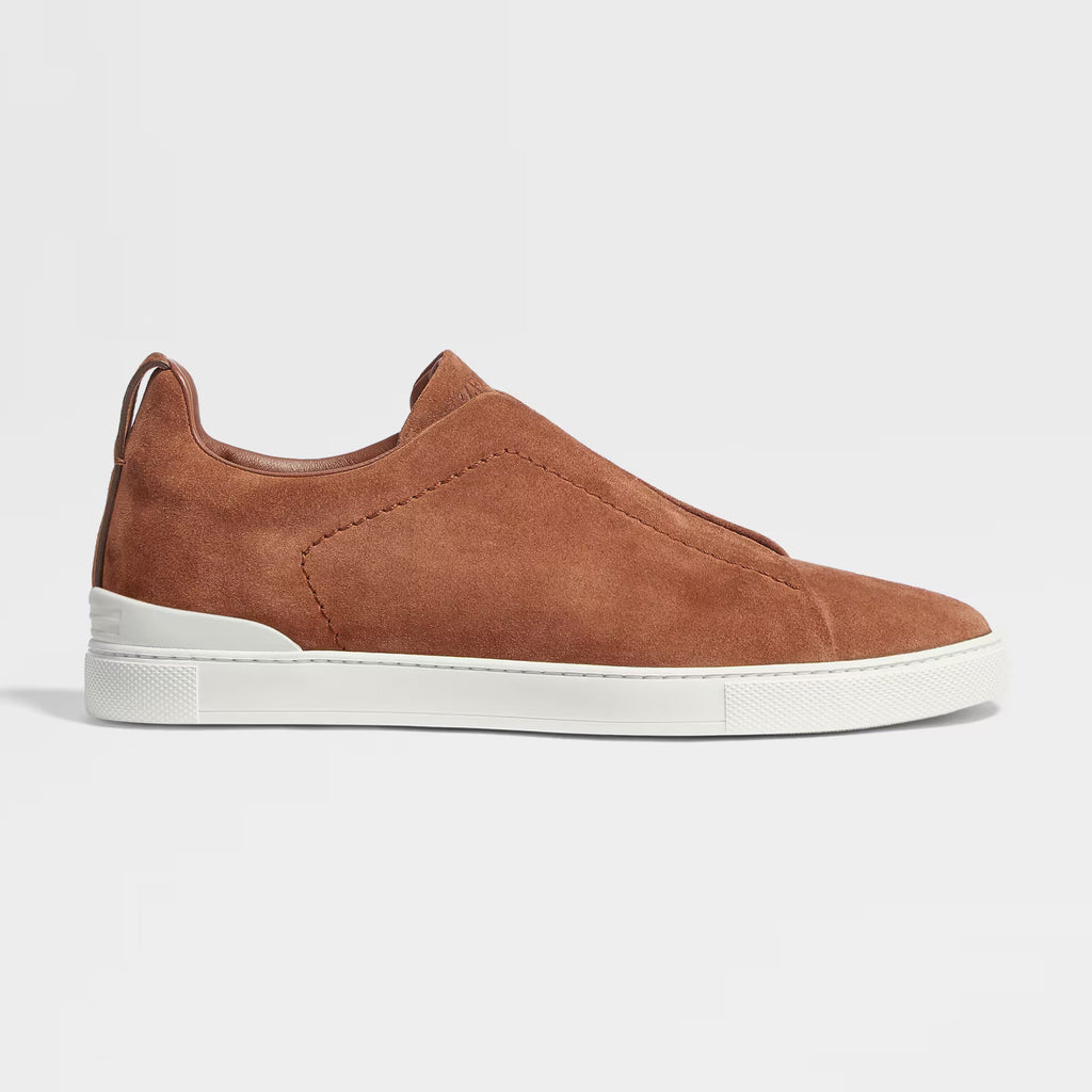 Ermenegildo Zegna Triple Stitchâ„?Men's Fall/Winter Fashion Luxury Casual Flat Low-Top Suede Loafers Shoes #79421