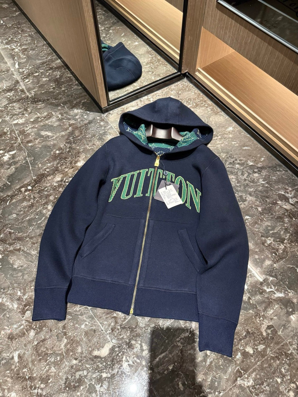Louis Vuitton MONOGRAM Men's Spring/Fall Fashion Casual Hooded Zipper Letter Print Reversible Jacket #331359
