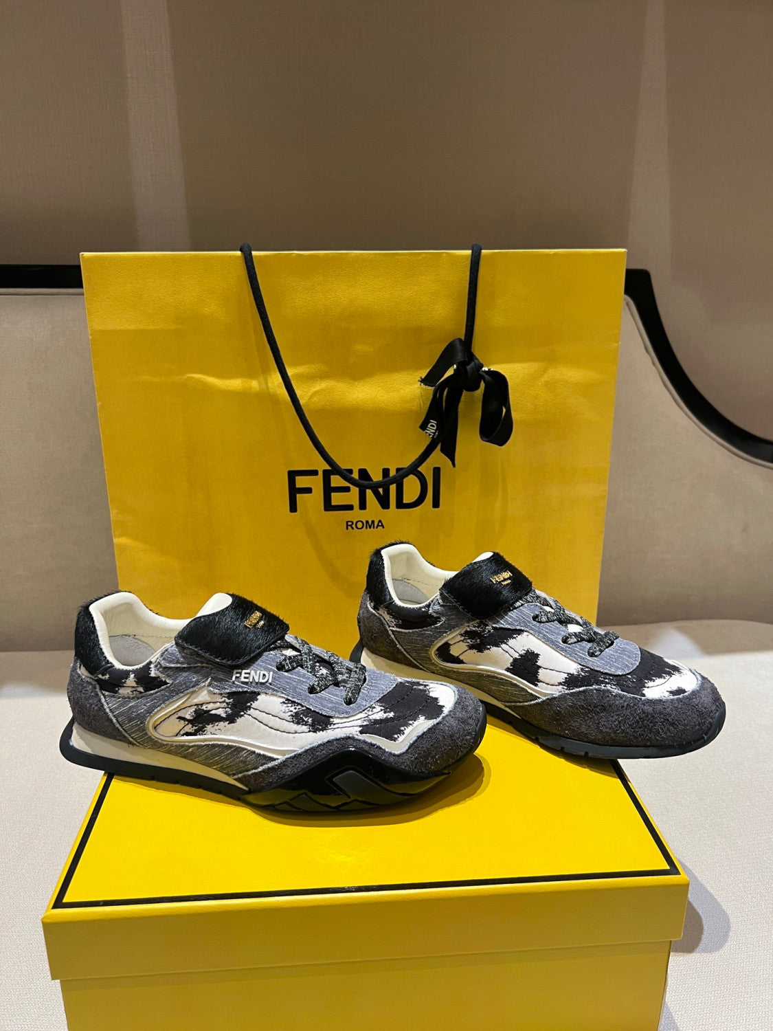 FENDI Fendi Wave Pulse Technical fabric Black #335704