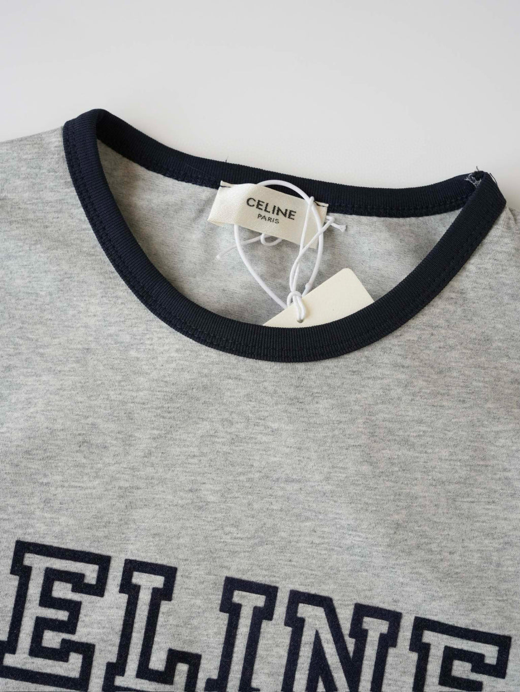 Celine Men's Logo Printed Summer Cotton Jersey Solid Color Round Neck Short Sleeve T-Shirt #76964