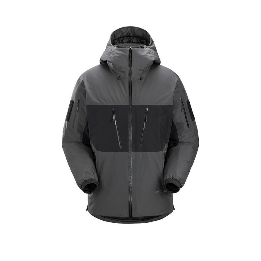 Arcteryx Men's Women's Colorblocking Autumn And Winter Even Hard Shell Hooded Puffer Down Jacket Long Sleeve Loose Jacket Coat Ngvp #9533